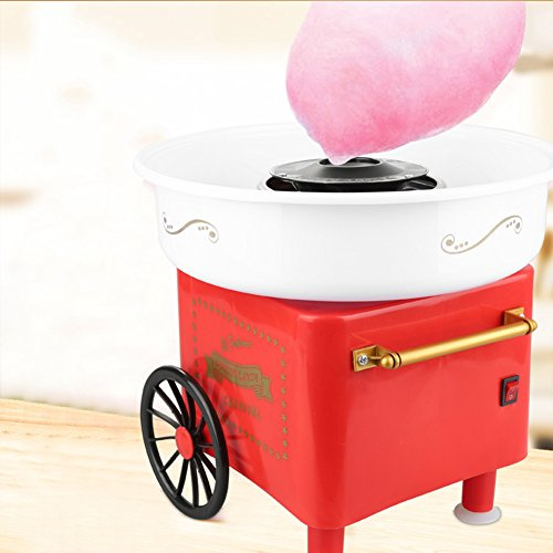Macchina per Zucchero Filato Macchina per Zucchero Filato in PP, Mini Macchina per Zucchero Filato Mini Macchina per Zucchero Filato Zucchero Filato,Rosa (31 * 31 * 30 cm)
