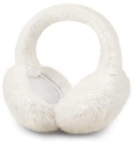 Ueyben Ear Muffs for Winter Women, Fuzzy Fluffy Faux Fur Earmuffs Cute Foldable Ear Covers Outdoor Ears Warmers for Christmas Gifts