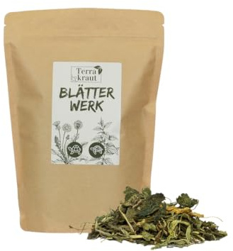 Terra ört – bladverk – naturligt foder för sköldpaddor 200 g | Fyra tydligt deklarerade växtkomponenter