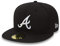 New Era Atlanta Braves Cap 59Fifty Basecap Baseball Fitted Kappe MLB schwarz - 7 1/4-58cm (L)