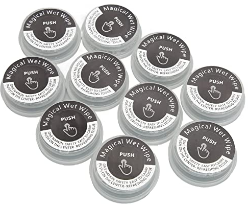 Toallita Húmeda Comprimida, Cubierta con Estampado Desechable para Viajes