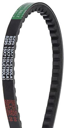 sourcing map 2Stk Gezahnte Keilriemen 30.55(776mm) Draußen Umfang 15mm Breite Gummi Antrieb Gürtel für Kraftübertragung