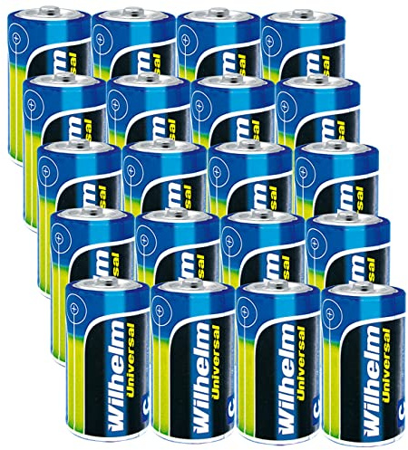 20 x Wilhelm Universal Baby Alkaline Batterien C LR14 1,5V
