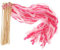 PATIKIL Schleife Sticks Feenstäbe 25 Pack Spitze Seide Feenstab Wand Versand Luftschlangen für Hochzeit Party Geburtstag Urlaub Feiern Fuchsie/Rosa