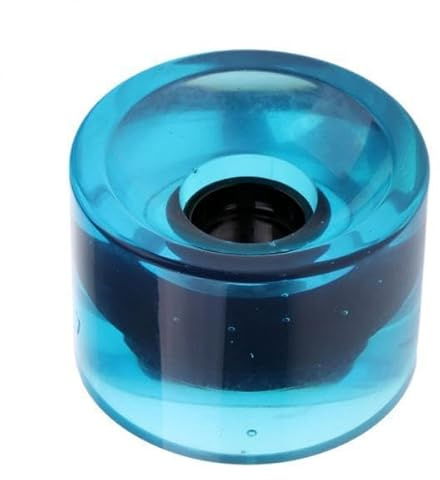 Qianly 2X 70 X 51mm Pro Blank Skateboard PU Rollen Longboard Cruiser Rollen Klar Blau