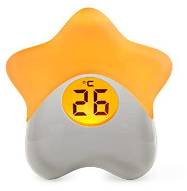 Purflo Starlight Colour Changing Baby Room Thermometer | USB Rechargeable Digital Temperature Monitor for Indoor & Nursery | One Of Your Baby Essentials