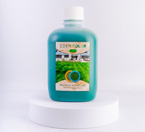 EdenColor | Eco Paint per tappeto erboso e prato naturale o sintetico | Greening fino a colorare gli spazi verdi | Vernice verde chiaro o scuro per piante marroni, palme, tuia, bosso | 1 litro