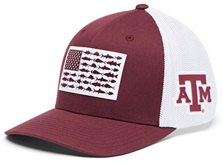 Columbia Unisex-Erwachsene Ballkappe Collegiate PFG Fischflagge Ball Cap, Tam-Deep Maroon, X-Large