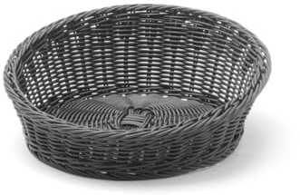 HENDI Corbeille à pain rond - Noir - ⌀310x(H)120 mm