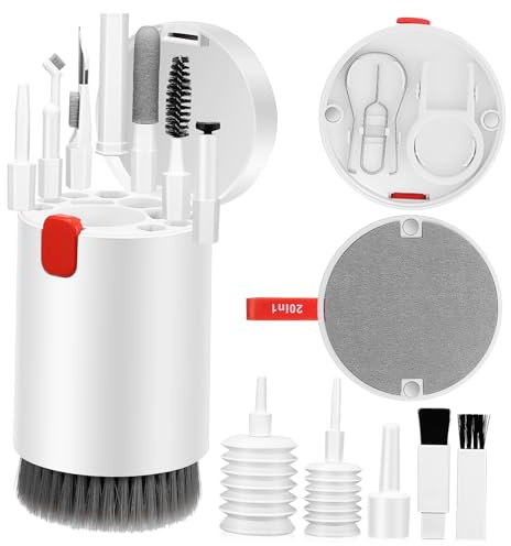 Kit de Limpieza para Dispositivos Electrónicos Abs Multifunción | Teléfono y Auriculares, Almacenamiento Práctico, Uso Prolongado, Limpieza Fiable y Segura