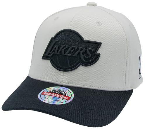 Mitchell & Ness NBA Cool Grey Pop Visor Classic Red Snapback - Los Angeles Lakers, verstellbar, Herren, Frauen, Kinder, Unisex, Frühling, Sommer, Herbst, Winter