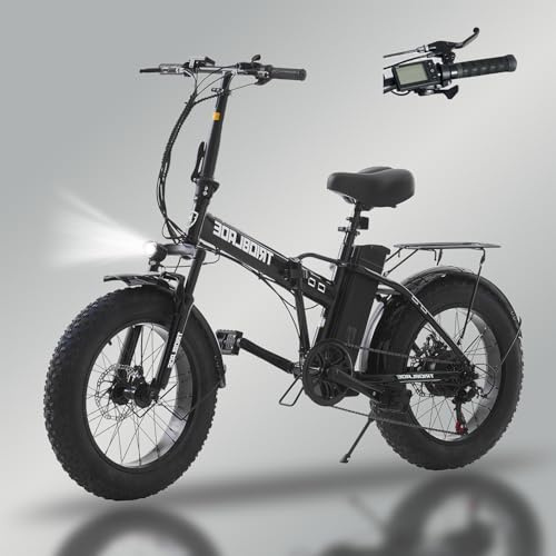 TRIOBLADE 20 * 4 Folding Electric Bikes for Adults Portable E-bike Height Adjustable with 250W Motor Removable 36V Battery Electric Commuter Bicycle for Men and Women (20 Electric Bike)