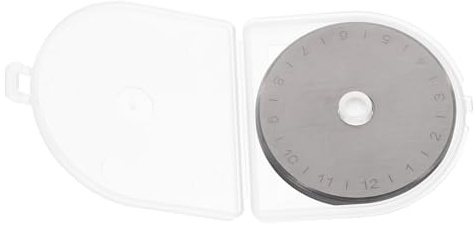 Healeved Cuchillas Redondas para Cortadora Rotativa 45 MM Pack de 10 Piezas Cuchillas de Repuesto para Cortar Cuero Tela y Papel Accesorios para Cortadores Rotativos de Precisión