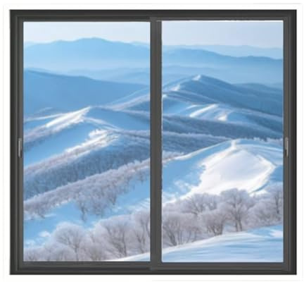 Film Fenêtre Statique pour Appartements et Résidences Anti Chaleur Froid Film de Survitrage et Confort Intérieur Imperméable Coupe-vent Isolation Thermique(150x200 cm=4.9'x6.5')