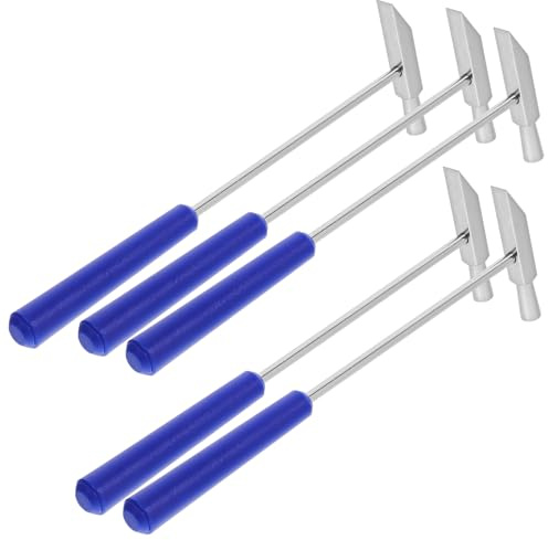 WOONEKY Martello da Campeggio Mini Portatile in Metallo 5 Pezzi per Tende Outdoor Leggero e Resistente per Escursionismo e Picnic