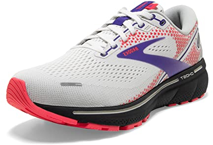Brooks Ghost 14 White/Purple/Coral 11 B (M)
