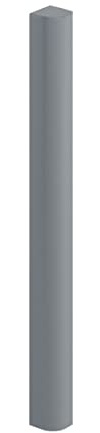 Rowan 640mm Bath Panel Corner Post Traditional Design – Light Grey