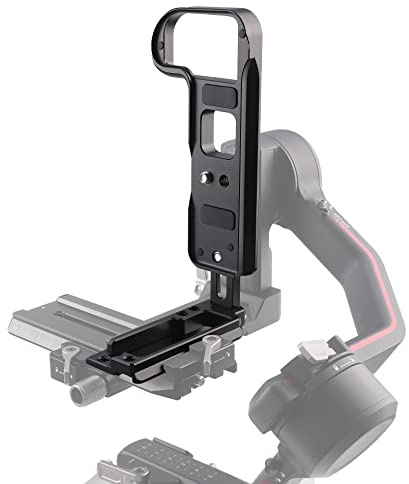 Hersmay Z6/ Z7II L Bracket Plate, Vertical Horizontal Switching Tripod Arca Swiss Quick Release L Plate For Nikon Z5 Z6 Z6II Z7 Z7II Mirrorless Camera for DJI Ronin SC SC2 RS2 RS3 PRO RSC RSC2 Gimbal