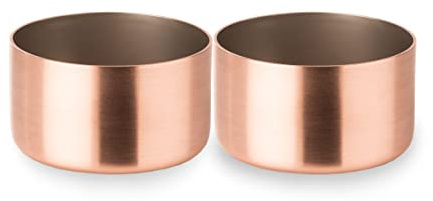 Mauviel M'Passion - Set di stampi per soufflé in rame e acciaio inox, 2 pezzi, prodotto in Francia