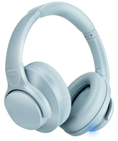TUINYO Trådlösa hörlurar – brusreducerande over ear Bluetooth-hörlurar med 60H speltid, Hi-Res Audio, Deep Bass, Memory Foam Hörlurar