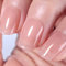 Imtiti Jelly UV Gel Nagellack, 15 ml Jelly Schimmer Braun Transparent Gel Nagellack UV LED Soak Off Nagel für Herbst und Winter