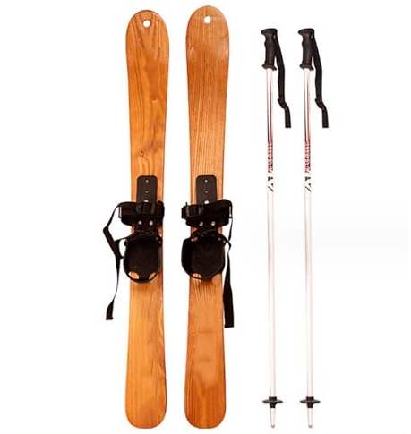 Eislaufen, Holzski, Skateboard, Skiwerkzeuge Mit Skistock, Leicht, Tragbar Und Einfach Zu Manövrieren, Verbessern Die Körperliche Fitness, Für Erwachsene Und Kinder Beim Skifahren Und Eislaufen