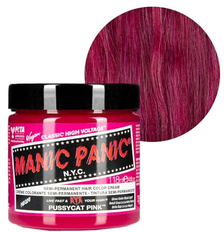 Manic Panic High Voltage® Classic Cream Formula Colour Hair Dye 118ml (Pussycat Pink)