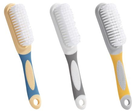 DINGFENG 3 Pack Brosse Chaussure Brosse Nettoyage Vêtements Brosse à Poils Doux Maison Brosse Textile Confortable Haute Qualité Brosse à Chaussures Adaptée Aux Plastiques, Fibres Naturelles et Cuir