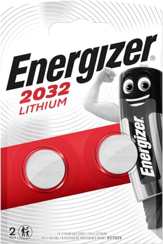 Energizer Ultimate Lithium - Batteria Litio CR2032 (Confezione da 2) 3V Batterie a Bottone - La Prima Pila 3 in 1 Child Shield Al Mondo - La Technologia Alert