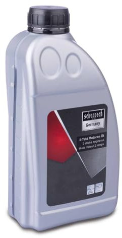 Scheppach 2-Stroke Engine Oil | 1 Litre High-Performance Motor Oil | For Garden Tools, Lawn Trimmers & Chainsaws | Low-Smoke Formula