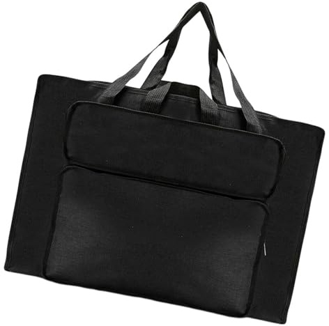 Obotsnoi Borsa per il trasporto del tavolo da disegno, resistente all'acqua, custodia per il trasporto di artisti, per pittura su tela, poster, Nero
