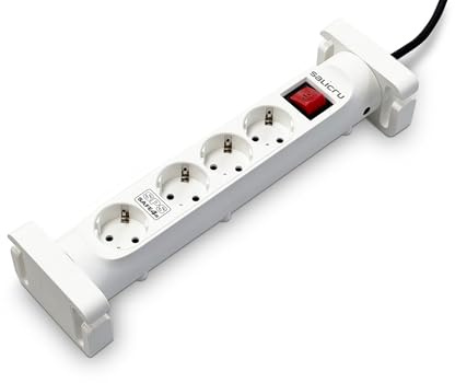 Salicru SPS Safe 4S Steckdosenleiste, aktive elektrische Schutzvorrichtungen der neuesten Generation (4 Schuko-Steckdosen)