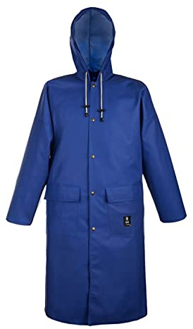 PROS WASSERSCHUTZMANTEL 106 WASSERSCHUTZJACKE Schutzjacke Jacke wasserdicht Schutzbekleidung (Blau, 62)