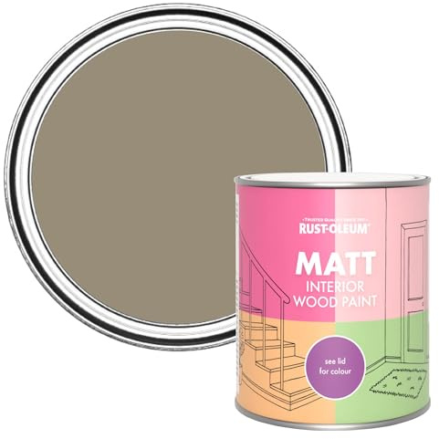 Rust-Oleum Brown Interior Wood Paint in Matt Finish - Café Luxe 750ml