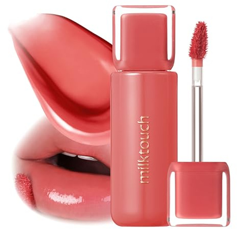 milktouch Jelly Fit Glow Lip Tint - Hydrating Lip Gloss with Long-Lasting Moisture, Color Stain, Lightweight Formula, Radiant Shine, Perfect for Daily Use, Korean Lip (07 Autumn Peach)