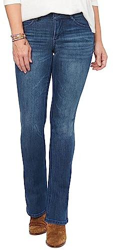 Democracy womens Absolution Itty Bitty Boot Jeans, Blue, 14 US