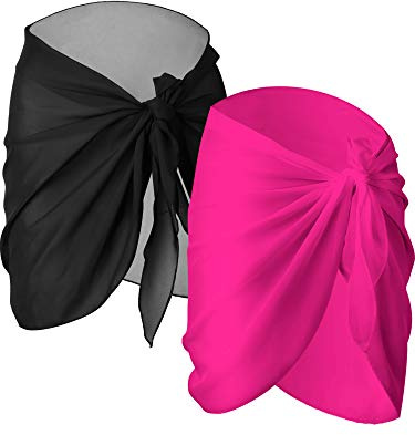 Chuangdi Paréo 2 pièces pour femme, couverture de maillot de bain, jupe de plage, maillot de bain, maillot de bain