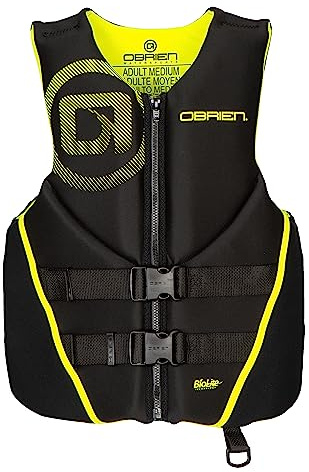 O'Brien Men's Traditional Neoprene USCGA Life Jacket, Yellow, XX-Large