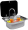 Waschbecken Set Caravan Camping Waschbecken Handwaschbecken Kit mit Armaturen für Wohnwagen Wohnwagen