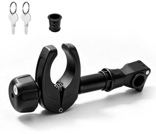 Porte-vélo de Montage sur Cadre, Bras de Support pour 1er vélo, Porte-vélo avec Attache pour vélo, Fermeture sécurisée et antivol Lors des déplacements. (25cm Longueur)