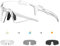 SCVCN Fotocromáticas Gafas de Ciclismo Deportivas Mujeres Hombres Transparente Protección UV400 TR90 MTB Bicicleta Running Bici Correr Voleibol Tenis Conducir Pesca Softbol Montañismo 04 Blanco