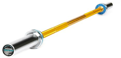 Diamond【Bilanciere Tecnico 7,5 kg in Alluminio Droppabile】Portata 50 kg, Per Dischi Foro 50 mm, Per Didattica Weightlifting, Cross Training, Palestra, Forza e Resistenza