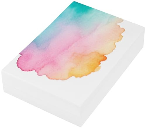 PINGEUI 150 Sheets Watercolor Paper Bulk, 140 lb/300 GSM White Cold Press Water Colour Painting Sheets for Beginners to Expert Painters, 5 x 7