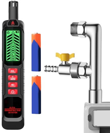 Détecteur de fuite de gaz naturel, contrôle de gaz portable - Détecteur portable de haute précision Une alarme légère pour les hôtels, les voitures, les maisons et les restaurants pour prévenir les