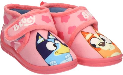 Zapatillas de Casa Media Bota Bluey licencia oficial | Pantuflas Bluey cómodas, suaves y antideslizantes