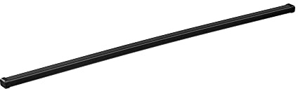 THULE 712400 Barres de Toit Carrées Traditionnelles en Acier avec Revêtement Polymère, Noir, 1350 mm