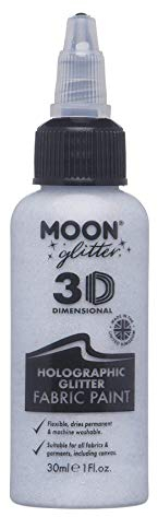 Moon Glitter - Holografische Stofffarbe - 30ml - Silber