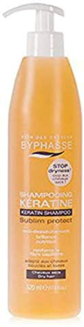 Byphasse Liquid Keratin Shampoo for Dry Hair, 520 ml