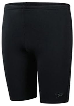Speedo Niño Traje de baño Jammer Eco Endurance+ | Entrenamiento | Resistente al Cloro | Secado rápido | Tejido elástico | Material Reciclado | Ajuste cómodo Black 13-14