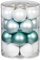 MAGIC Weihnachtskugeln Glas 6cm 20 STK. Christbaumkugeln (Nordic Journey (Mint Weiß))
